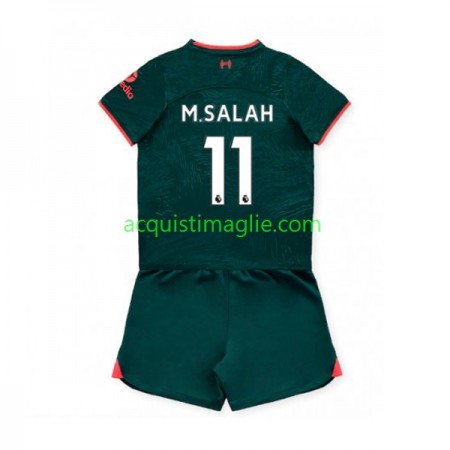 Divisa di Calcio Liverpool M.Salah 11 Bambino Terza 2022/2023